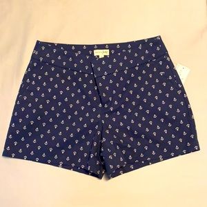 Navy Blue Nautical Shorts